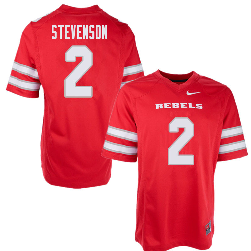 Men's UNLV Rebels #2 Mekhi Stevenson College Football Jerseys Sale-Red